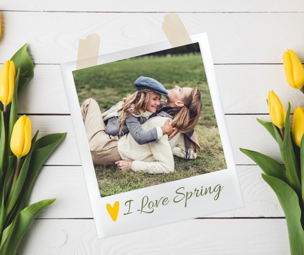 Template di design Inspirational Greeting of Spring Facebook