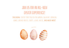 Easter Egg Hunt Announcement with Festive Decor