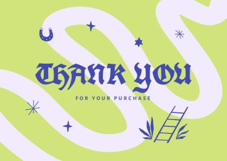 Thankful Phrase with Bright Illustration Card – шаблон для дизайну