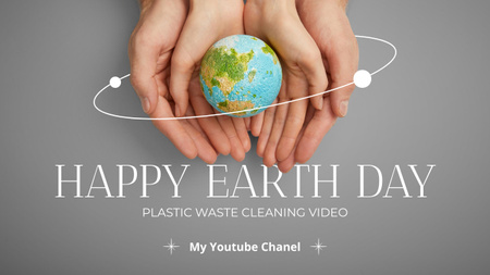 Modèle de visuel joyeux jour de la terre - Youtube Thumbnail