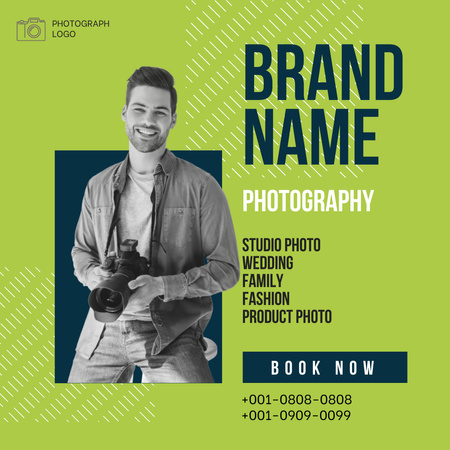 Photography Service  Offer Instagram Design Template