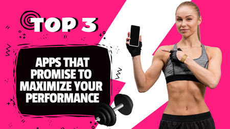 Apps For Workout Youtube Thumbnail Design Template