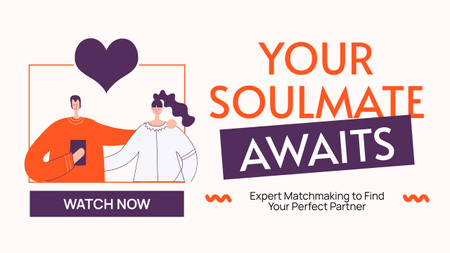 Your Soulmate Awaits Youtube Thumbnail Design Template