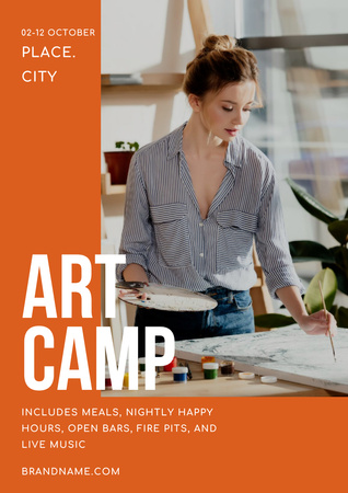 Szablon projektu Art Camp Invitation Poster A3