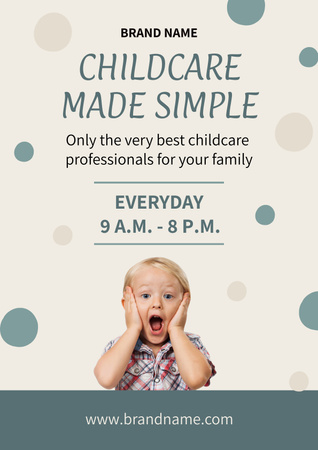 Childcare made simple Poster – шаблон для дизайна
