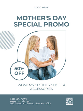 Special Ad on Mother's Day Holiday Poster US Design Template
