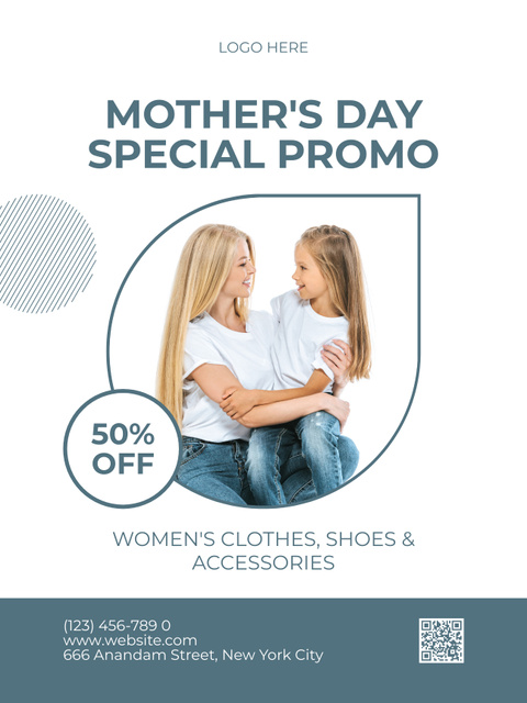 Ontwerpsjabloon van Poster US van Special Ad on Mother's Day Holiday