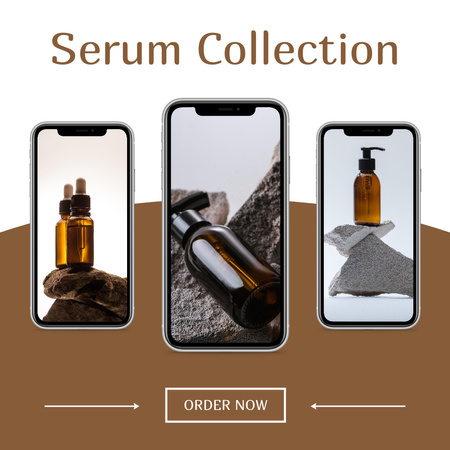 You Can Order Serum Collection Instagram Design Template