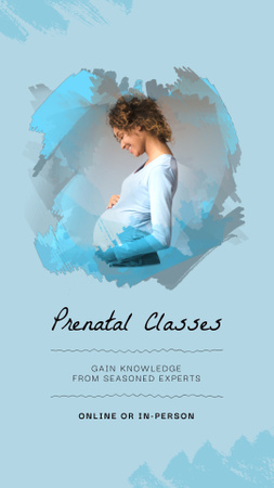 Professional Prenatal Classes With Experts Offer Instagram Video Story Design Template
