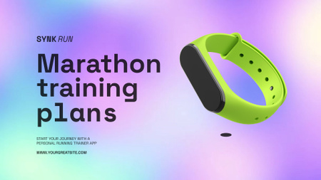 planos de treinamento da maratona Full HD video Modelo de Design