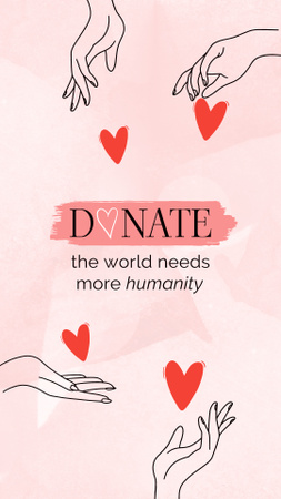 Donation Motivation during War in Ukraine Instagram Story Design Template