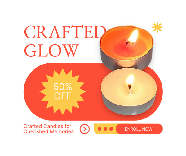Craft Candles with Soft Glow for Sale