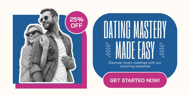 Matchmaking and Dating Services for Everyone Twitter Design Template