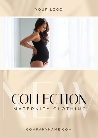 Διαφήμιση της συλλογής ρούχων εγκυμοσύνης Flayer Πρότυπο σχεδίασης