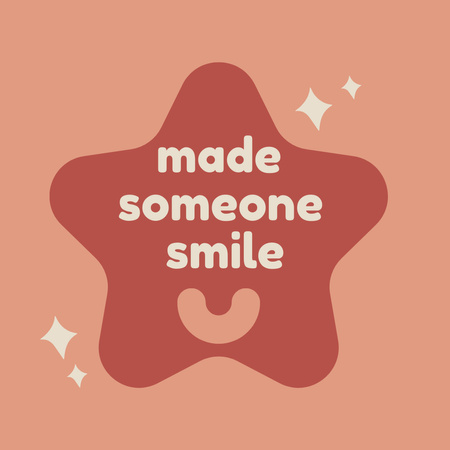 Make Someone Smile Quote Instagram Design Template