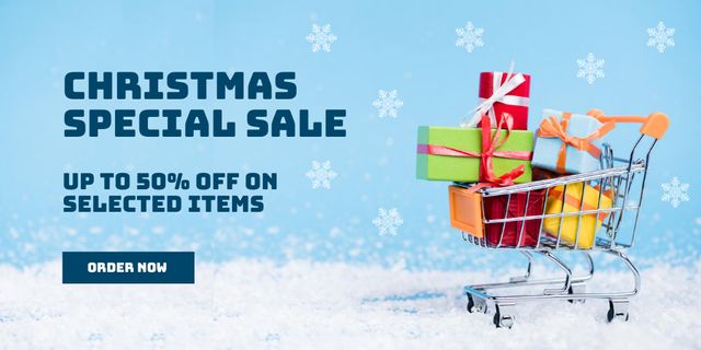Modèle de visuel Shopping at Christmas Special Sale - Twitter