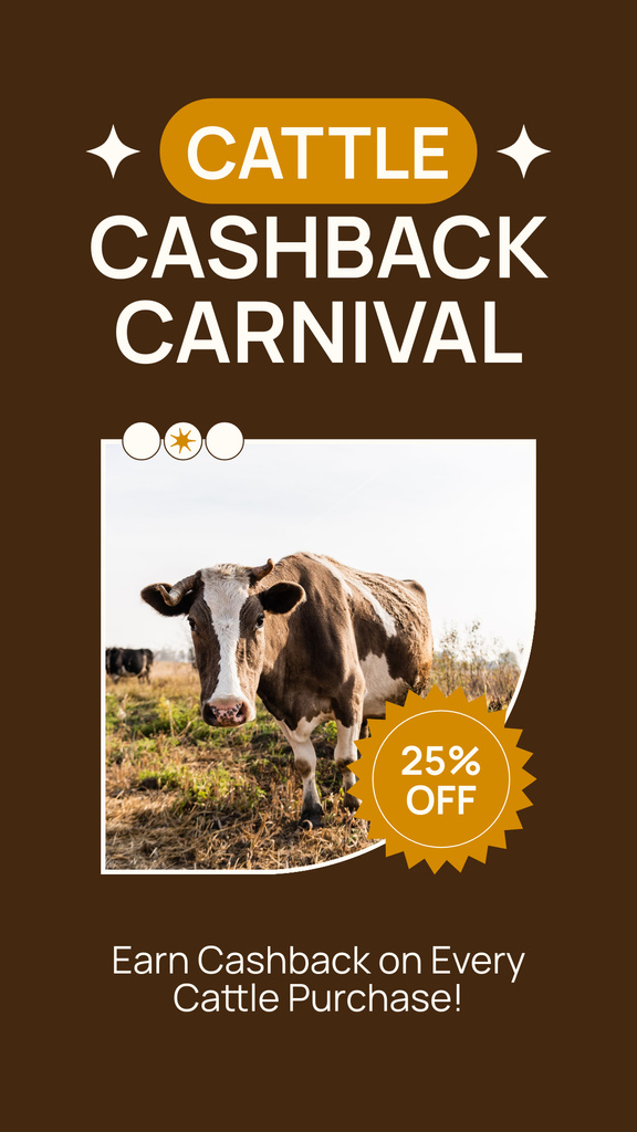 Cow Herds Sale Announcement Instagram Story Design Template