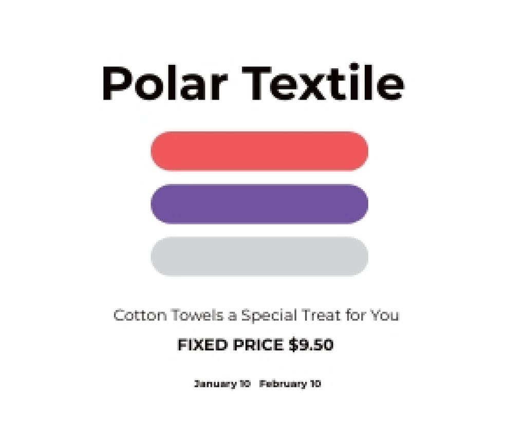 Polar textile shop Medium Rectangle Πρότυπο σχεδίασης