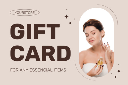 Gift Voucher Offer for Essential Oils Gift Certificate Design Template