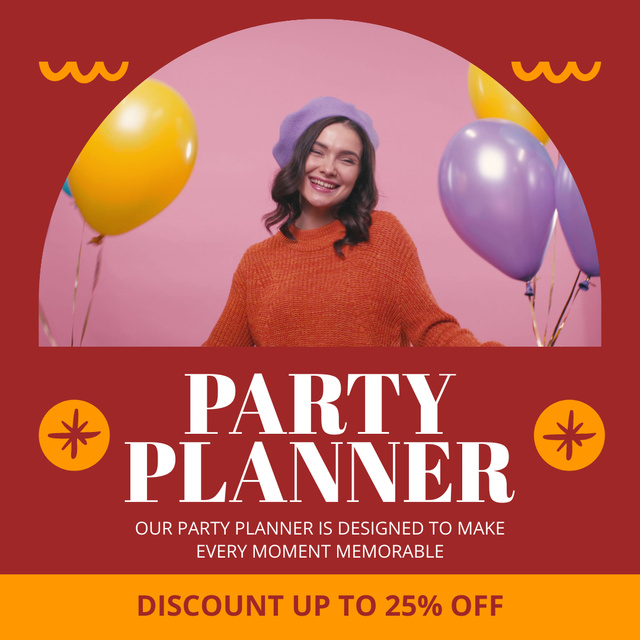 Template di design Memorable Moments with Party Planner Animated Post