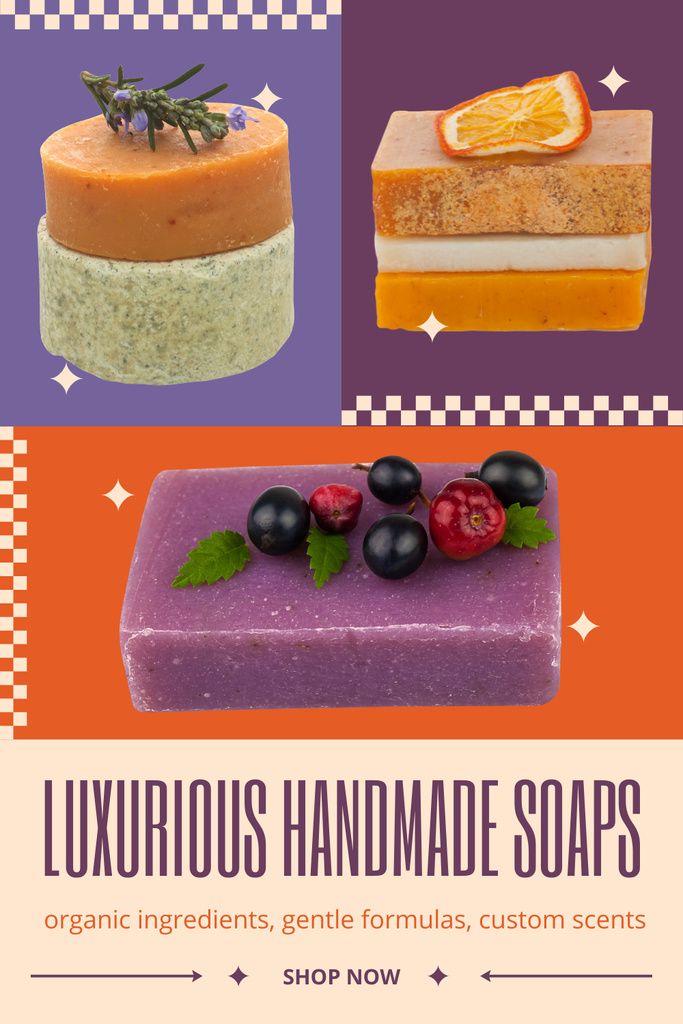 Perfect Handmade Body Soap Offer Pinterestデザインテンプレート