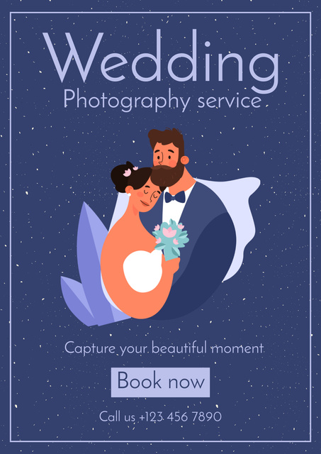 Plantilla de diseño de Wedding Photography Services Poster 