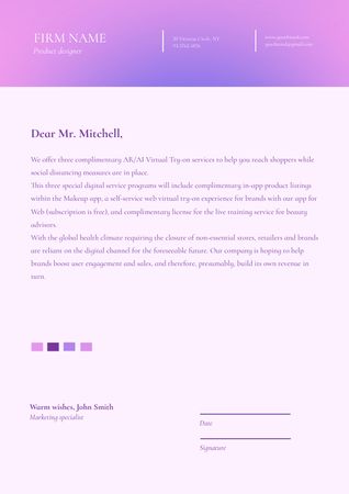 Digital Services Ad Letterhead – шаблон для дизайну