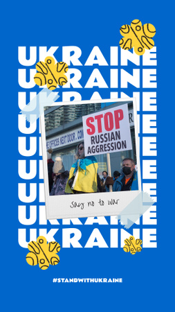 Russian Aggression Against Ukraine Instagram Story Design Template