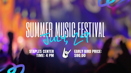 Summer Music Festival Full HD video Design Template