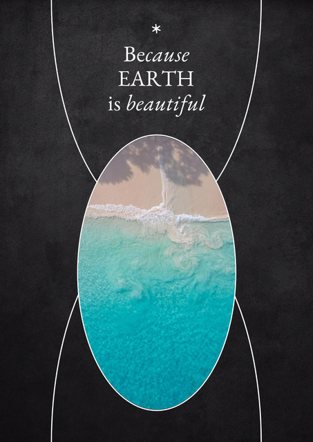 Szablon projektu Eco Concept with Crystal Ocean Water Poster A3