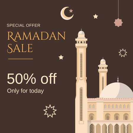 Platilla de diseño Special Offer Discounts for Ramadan Instagram