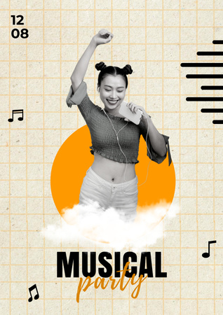 Modèle de visuel Music Party Announcement - Poster