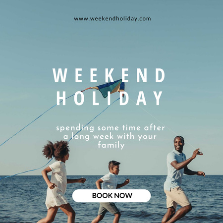 Family Weekend Holiday Instagram Design Template