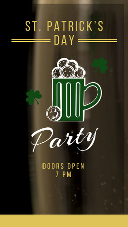 Saint Patrick’s Day Celebration Party With Beverages TikTok Video Design Template