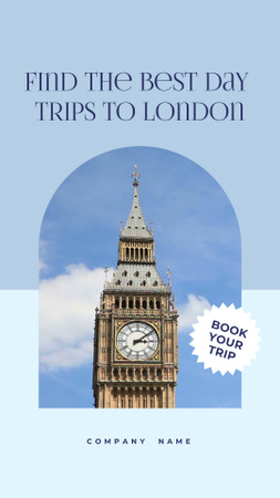 Tour to London TikTok Video – шаблон для дизайна