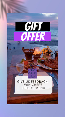 Special Meal From Chef As Presents Offer TikTok Video Design Template