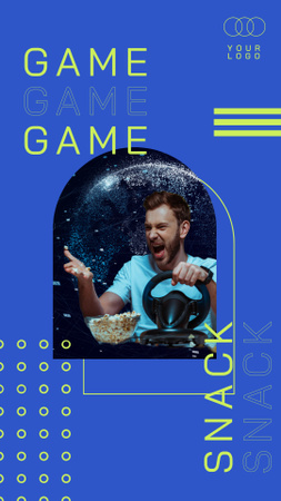  Реклама ігрових закусок TikTok Video – шаблон для дизайну