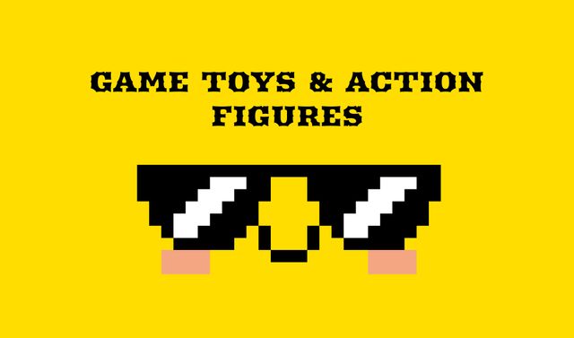 Game Toys and Figures Business cardデザインテンプレート