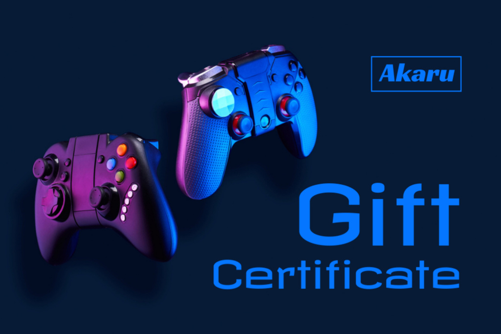 Massive Gaming Gear Sale Gift Certificate – шаблон для дизайну