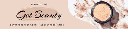Διαφήμιση New Cosmetic Powder Ebay Store Billboard Πρότυπο σχεδίασης