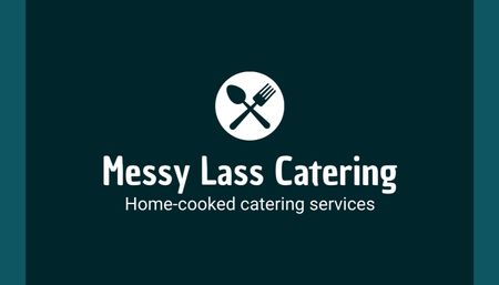 Catering Services Offer Business Card US – шаблон для дизайну
