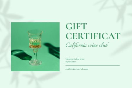 Wine Tasting Announcement Gift Certificate Modelo de Design
