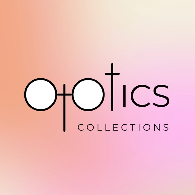 Optical Collection Trendy Glasses Animated Logo Šablona návrhu