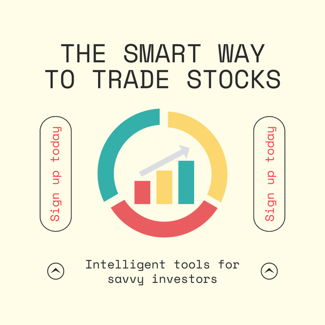 Intelligent Tools for Successful Stock Trading Animated Post Design Template