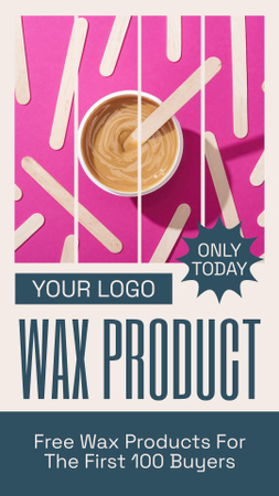 Hair Removal Wax Sale Today Only Instagram Story Design Template