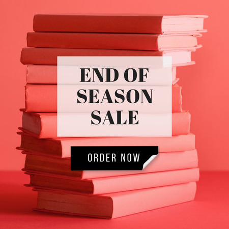 Books Sale Announcement Instagram Design Template