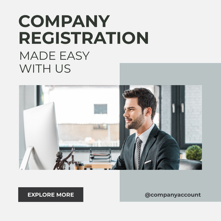 Platilla de diseño Easy Business Registration Services Offer Instagram