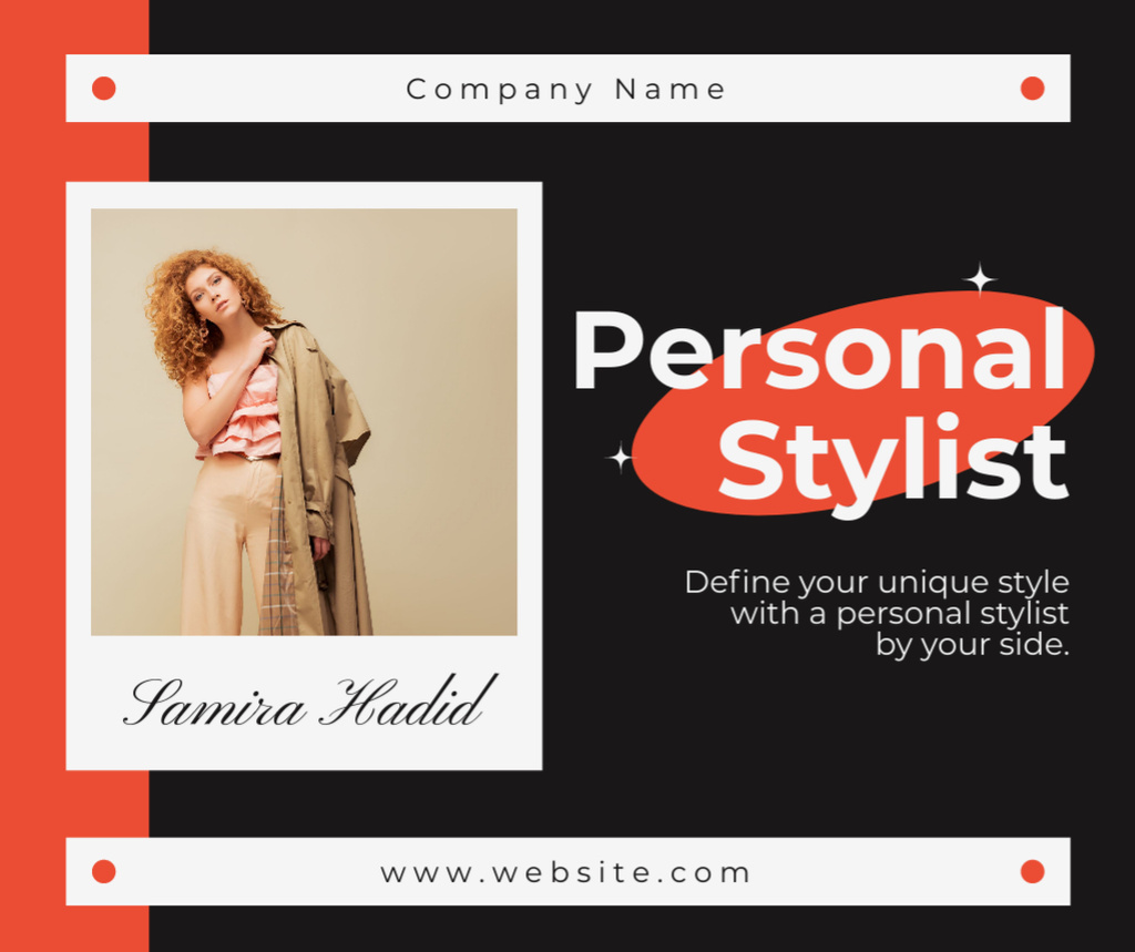 Define Your Unique Style with Personal Consultant Facebook tervezősablon