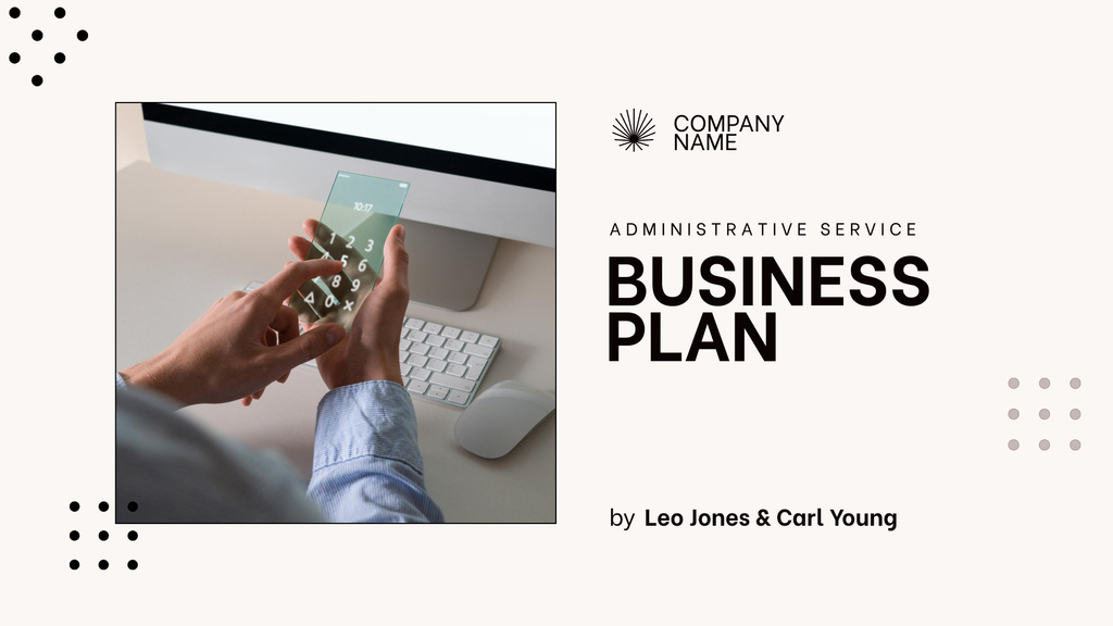 Business plan template by VistaCreate