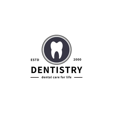 fogászati klinika logótervezés Logo tervezősablon